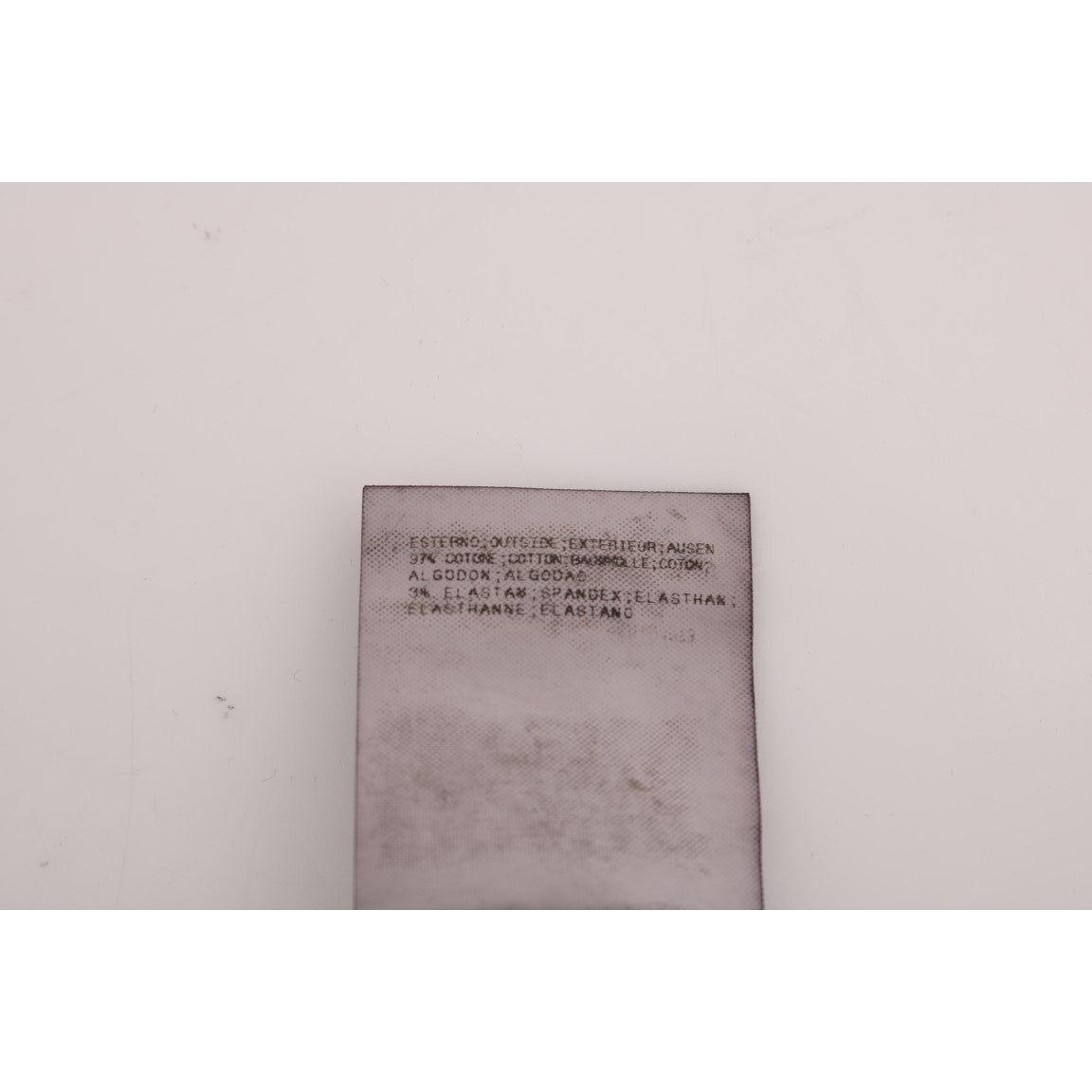 时尚黑色修身棉质弹力裤