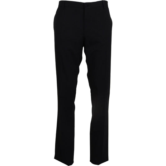 Dolce & Gabbana Elegant Slim Fit Wool Blend Trousers Dolce & Gabbana