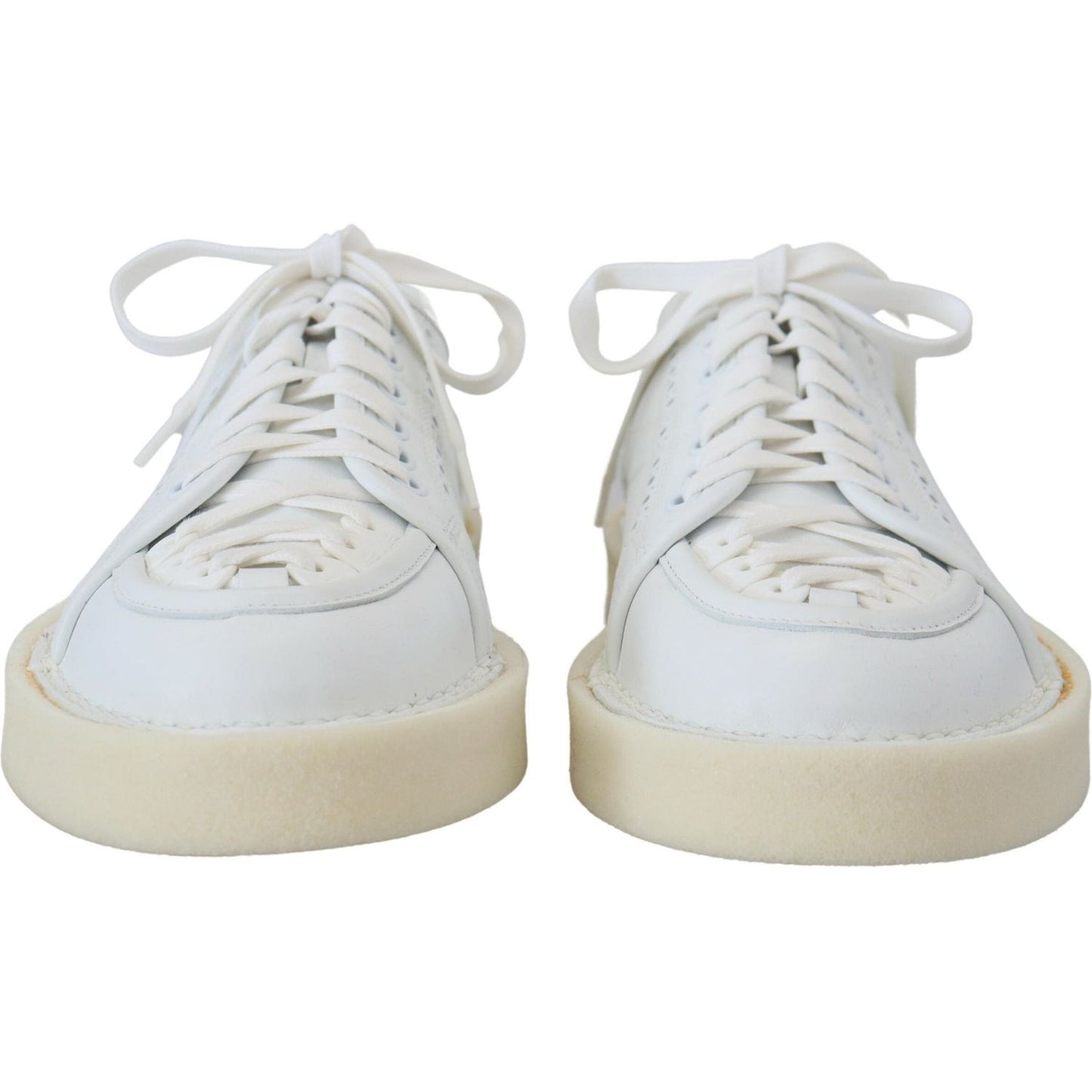 Dolce & Gabbana Elegant White Low Top Oxford Sneakers Dolce & Gabbana