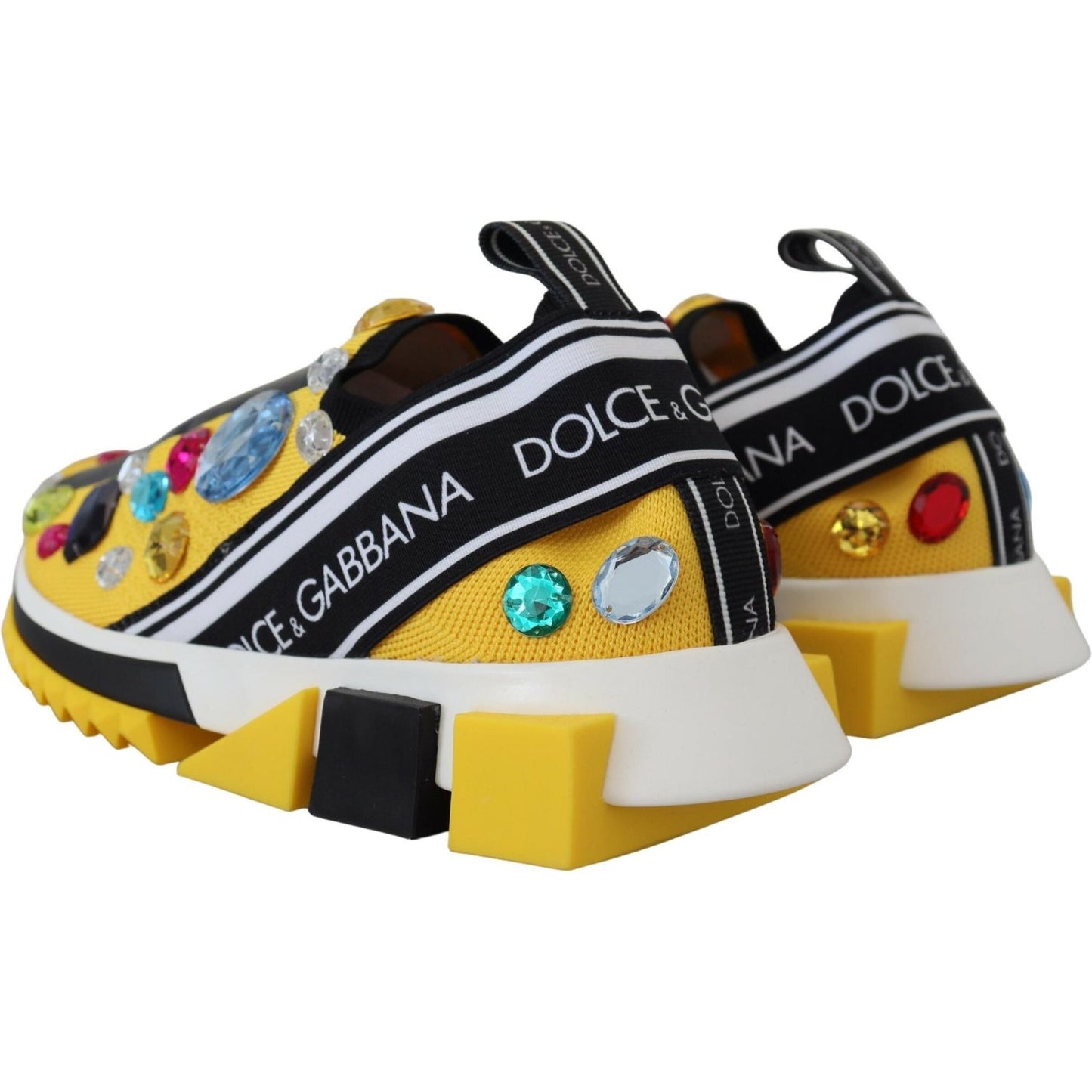 Dolce & Gabbana Exquisite Yellow Techno Fabric Sneakers Dolce & Gabbana