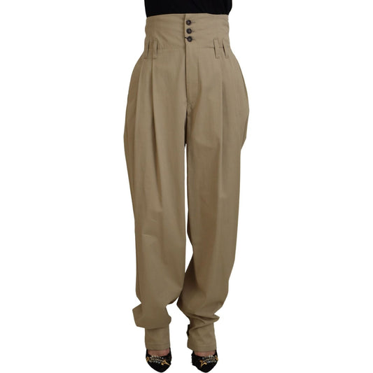 Dolce & Gabbana Elegant High Waist Tapered Trousers Dolce & Gabbana