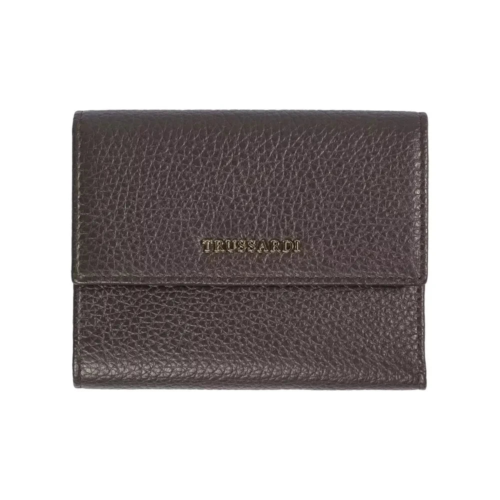 Trussardi Elegant Embossed Leather Ladies' Wallet Trussardi