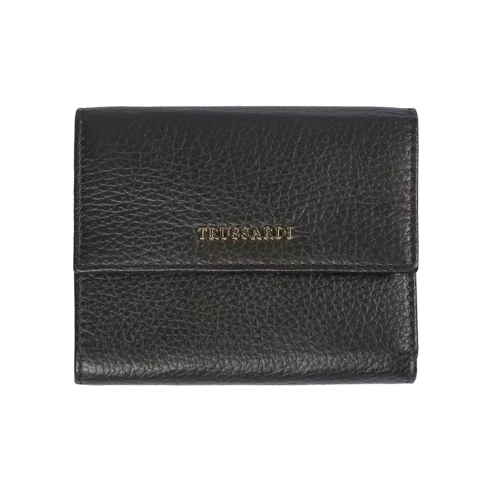 Trussardi Elegant Black Leather Women's Wallet Trussardi