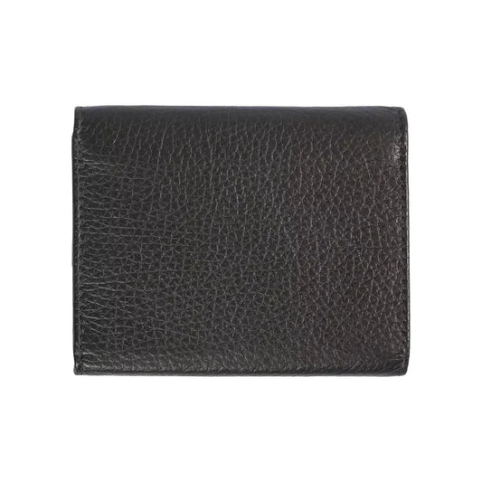 Elegant Black Leather Women's Wallet