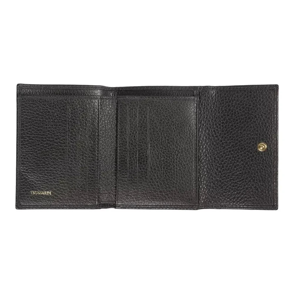 Trussardi Elegant Black Leather Women's Wallet Trussardi