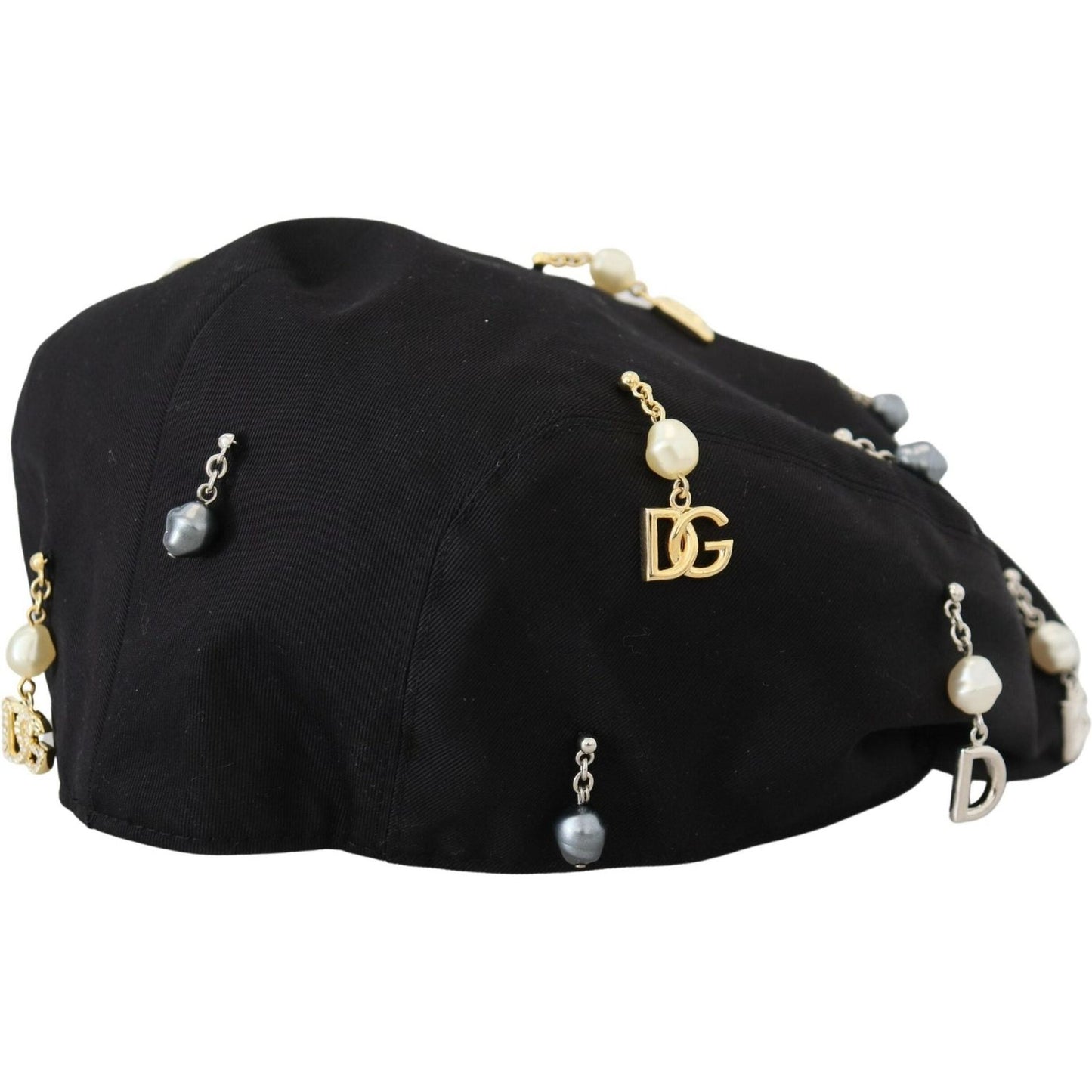 Dolce & Gabbana Elegant Black Cotton Newsboy Hat Dolce & Gabbana