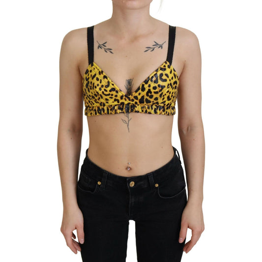 Dolce & Gabbana Chic Leopard Print Sleeveless Corset Top Dolce & Gabbana