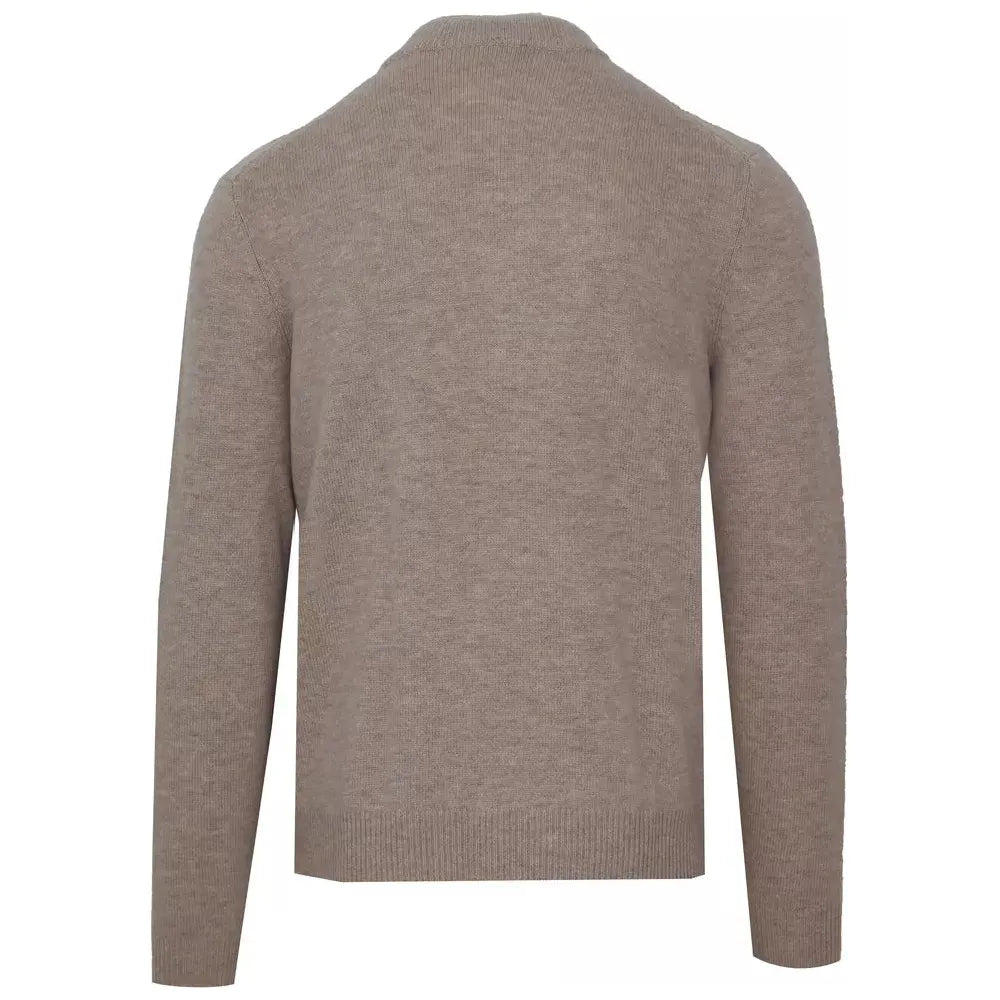 Malo Diamond Stitch Wool Cashmere Turtleneck Malo