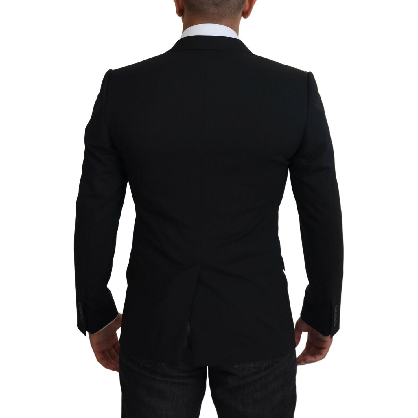 Dolce & Gabbana Elegant Black Martini Two-Piece Suit Dolce & Gabbana