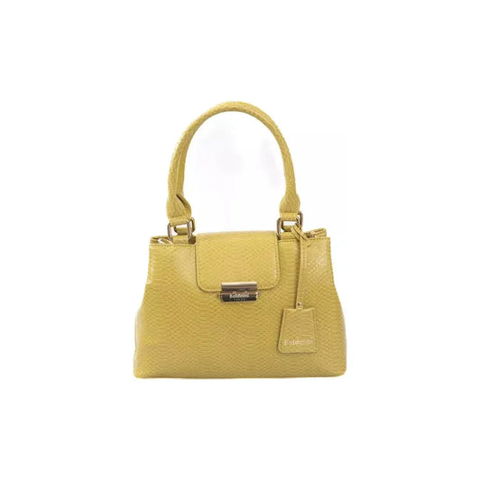 Baldinini Trend Elegant Yellow Double-Compartment Shoulder Bag Baldinini Trend