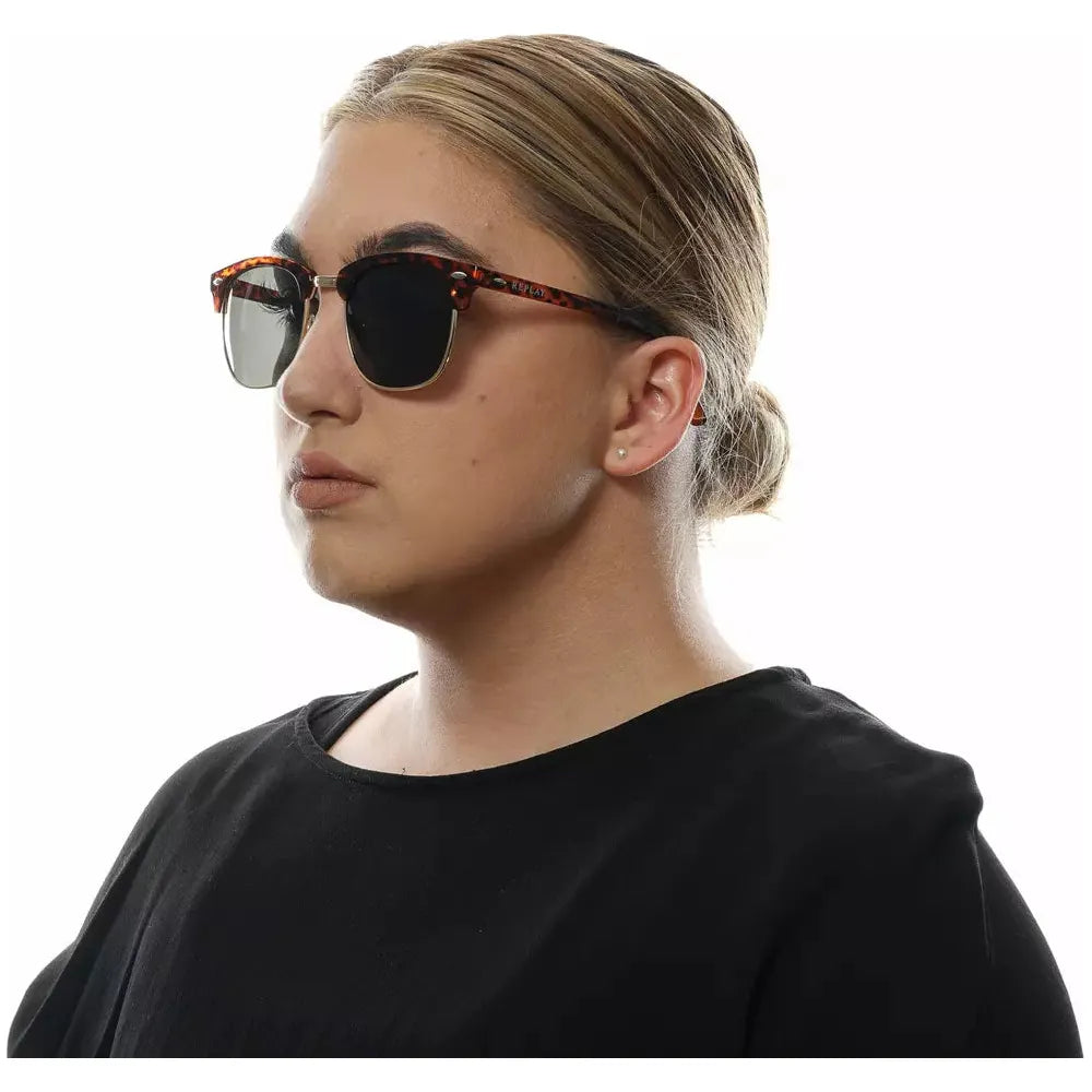 Replay Brown Unisex Sunglasses Replay