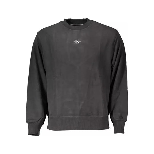 Calvin Klein Black Cotton Men Sweater Calvin Klein