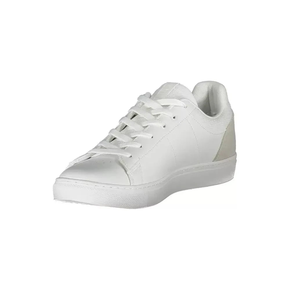 Napapijri White Leather Men Sneaker Napapijri