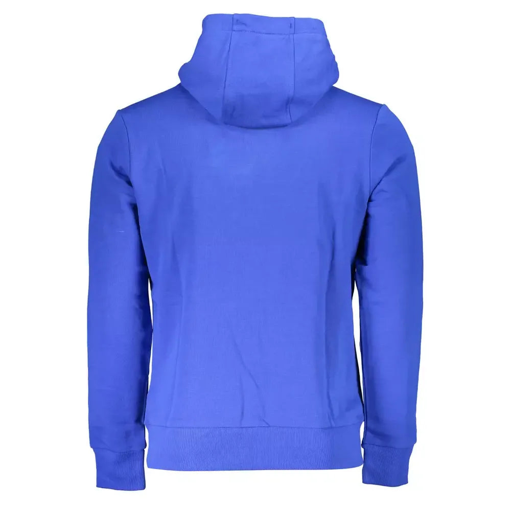 La Martina Blue Cotton Sweater