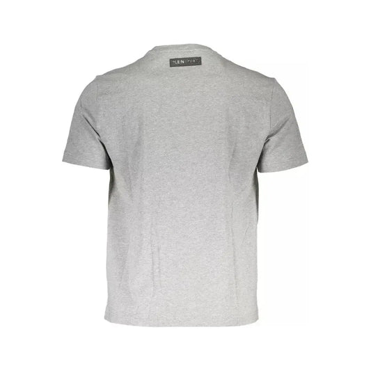 Plein Sport Gray Cotton Men T-Shirt Plein Sport