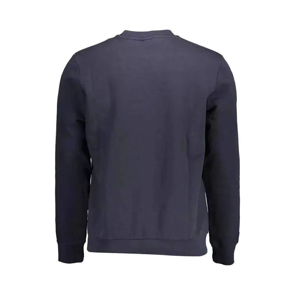 Napapijri Blue Cotton Men Sweater Napapijri