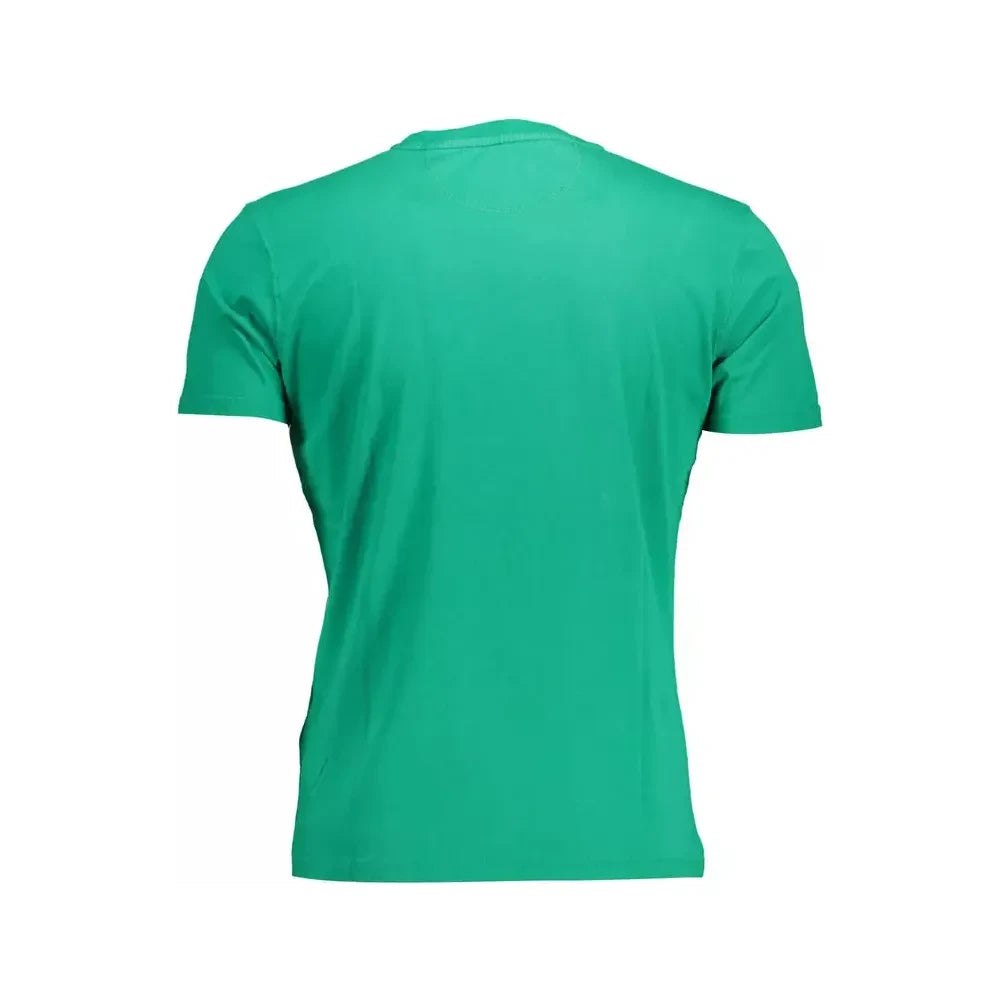 La Martina Green Cotton Men T-Shirt La Martina