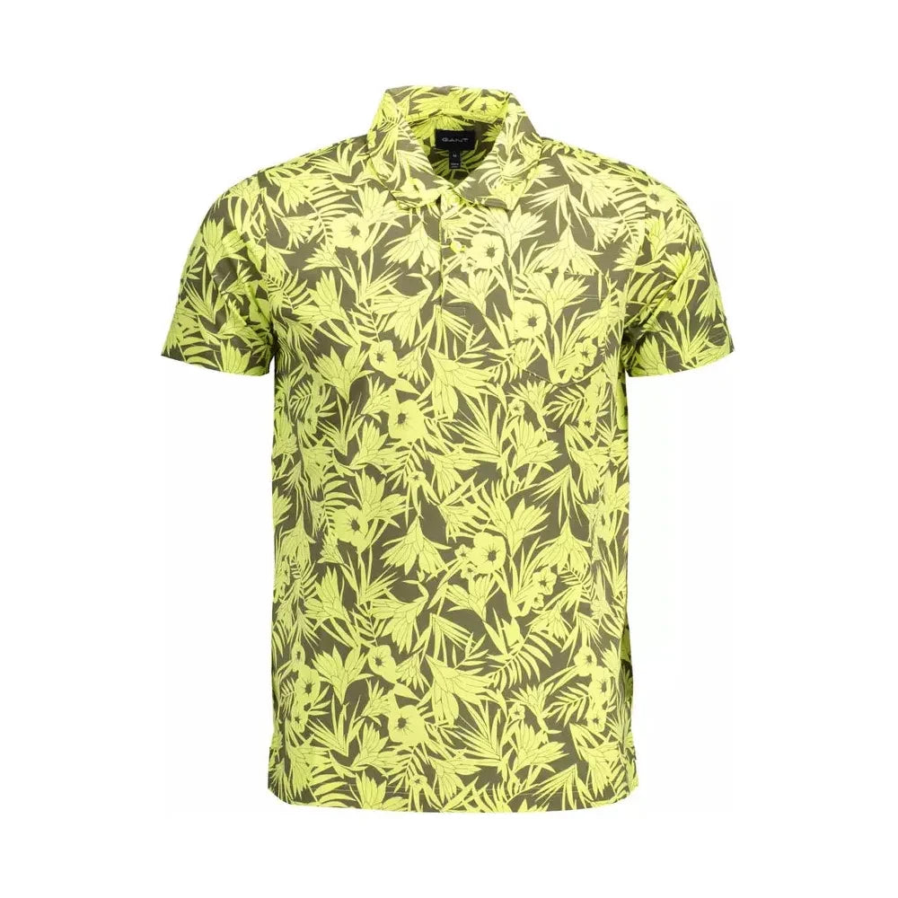 Gant Yellow Cotton Men Polo Shirt Gant