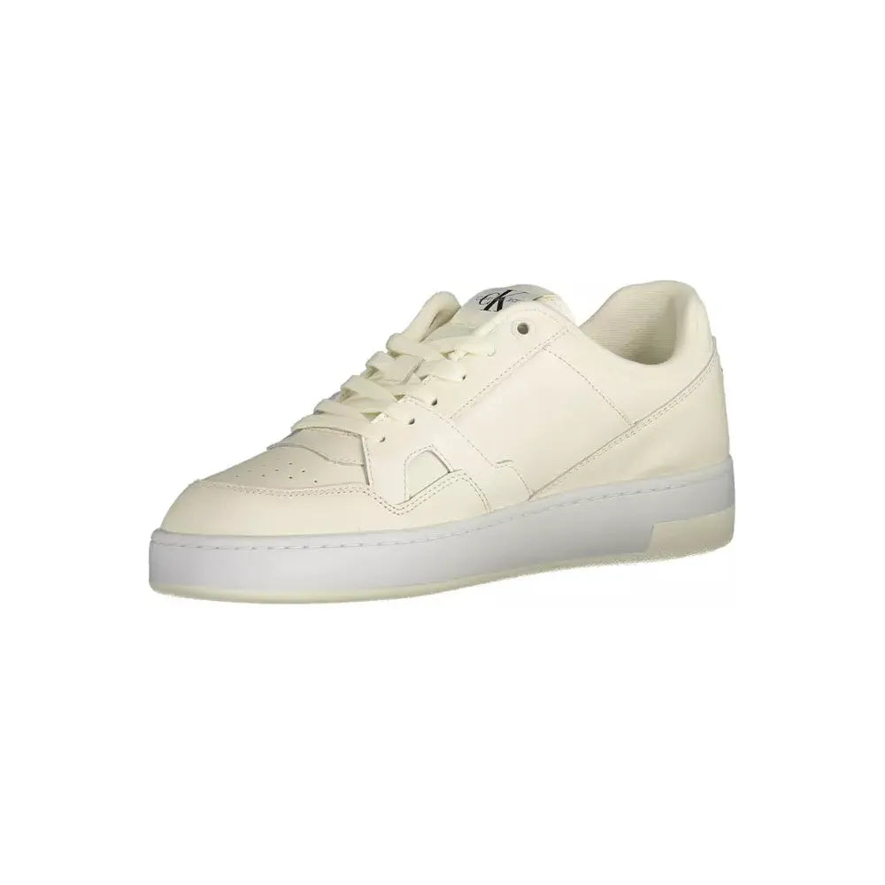 Calvin Klein White Leather Men Sneaker Calvin Klein