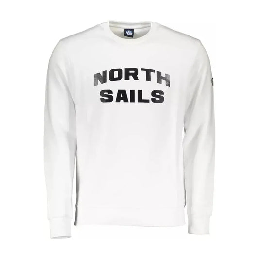 North Sails White Cotton Men Sweater North Sails