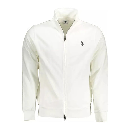 U.S. POLO ASSN. White Cotton Men Sweater