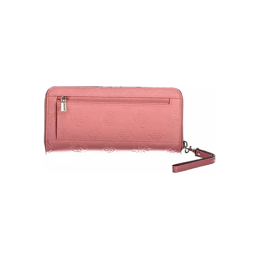 Guess Jeans Pink Polyethylene Women Wallet Guess Jeans