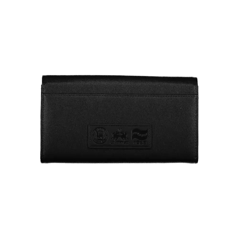 La Martina Black Polyethylene Women Wallet La Martina