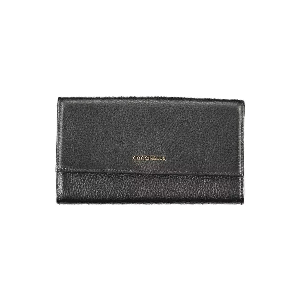 Coccinelle Black Leather Women Wallet Coccinelle