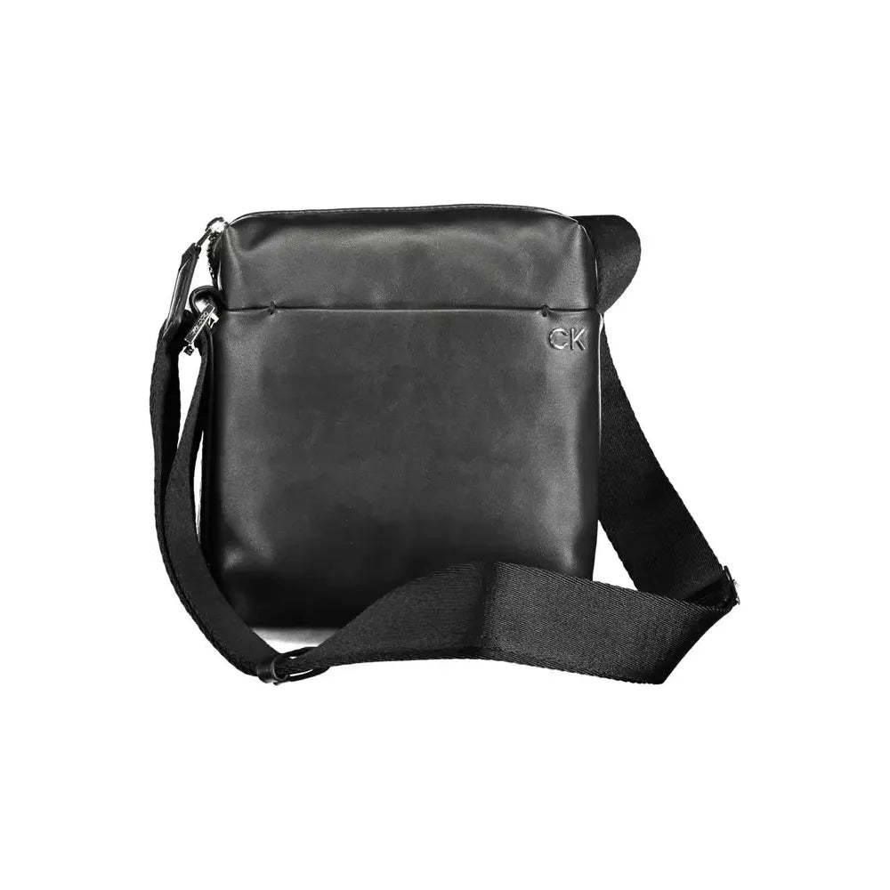 Calvin Klein Black Polyester Men Shoulder Bag Calvin Klein