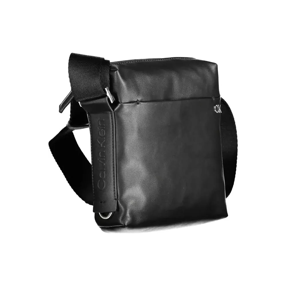 Calvin Klein Black Polyester Men Shoulder Bag Calvin Klein