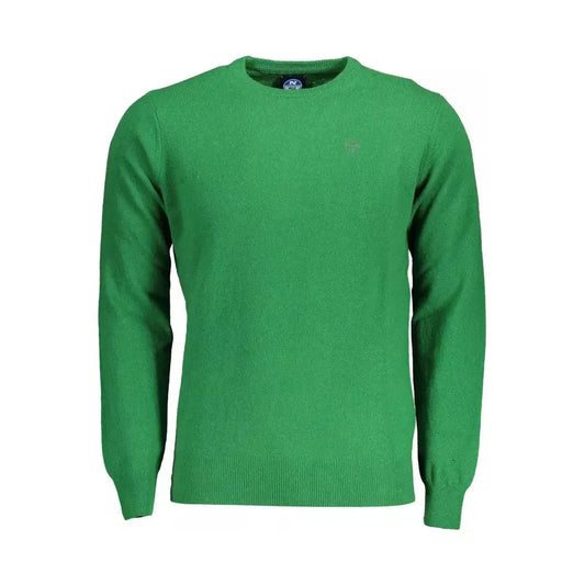 North Sails Green Wool Men Sweater North Sails