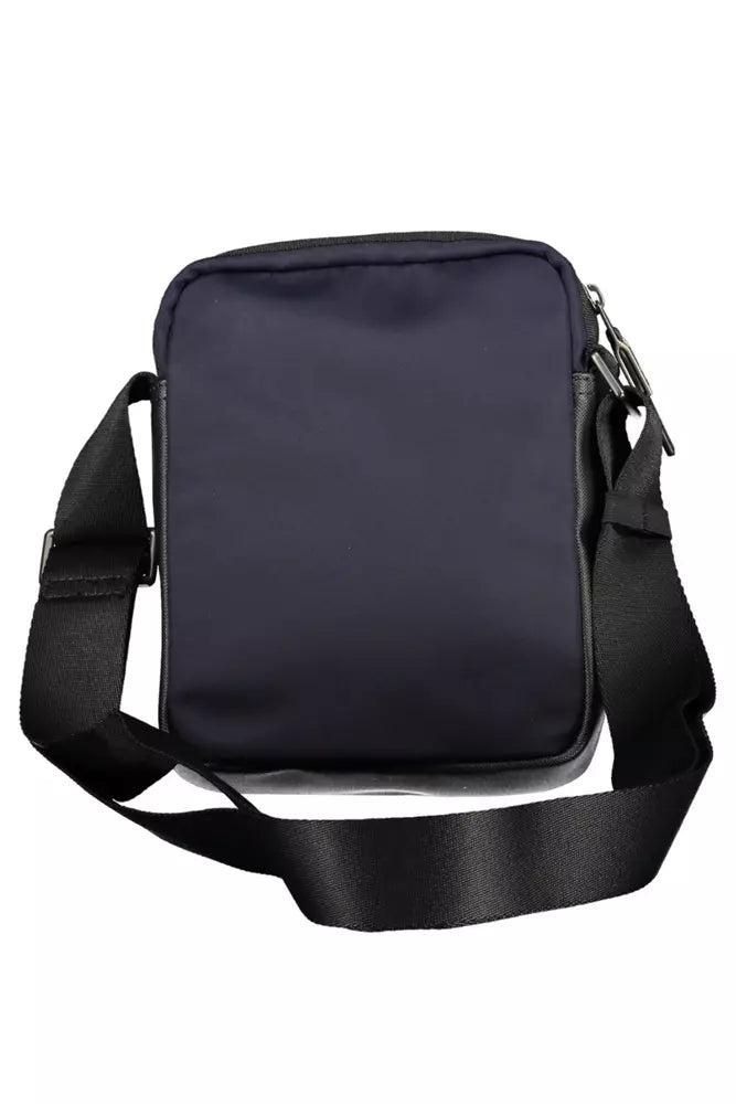 Front view with bag zipped and handles upright.