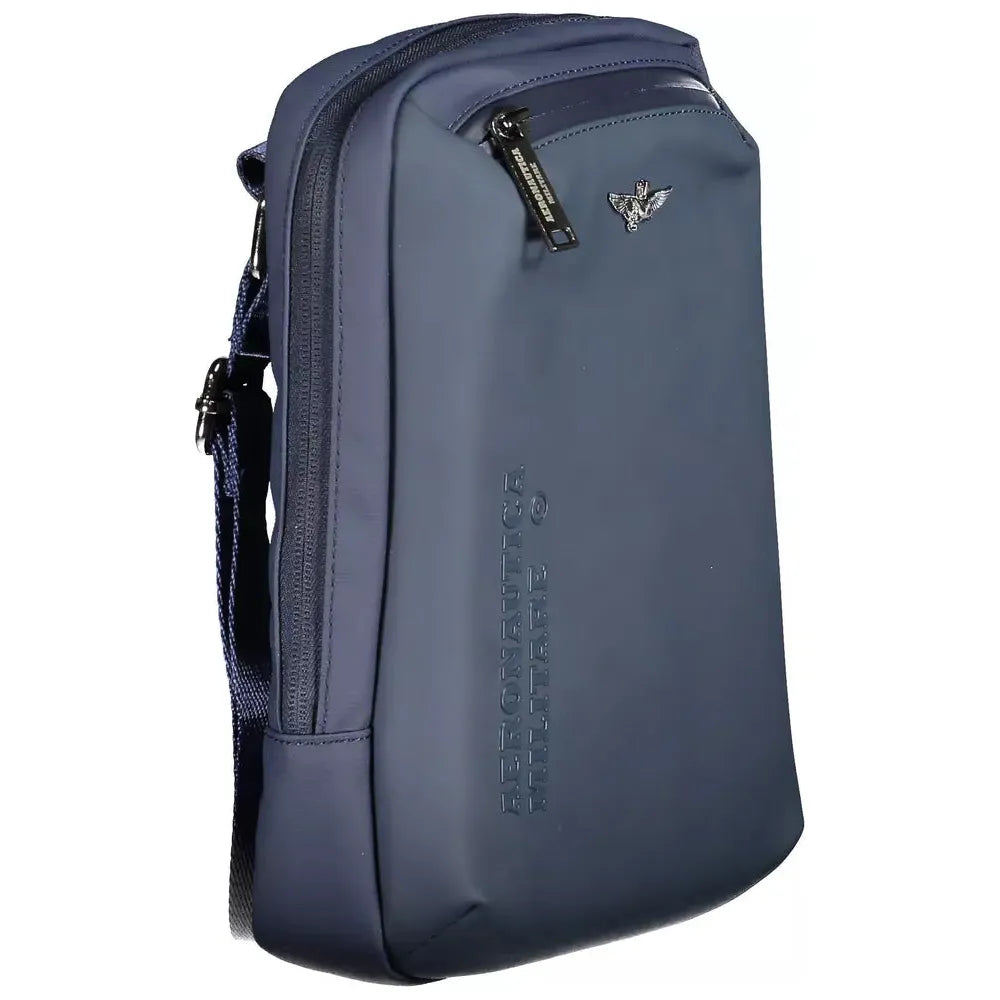 Aeronautica Militare Blue Polyester Men Shoulder Bag Aeronautica Militare