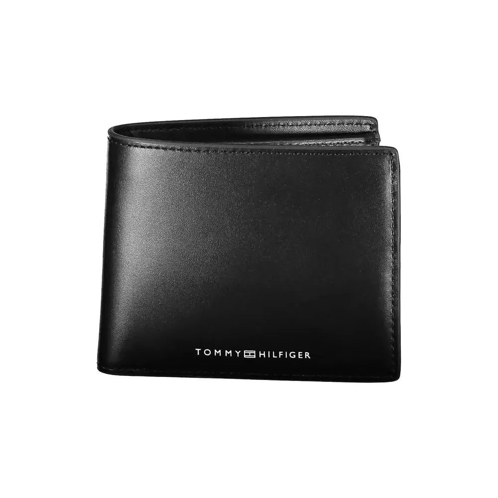 Tommy Hilfiger Black Leather Men Wallet Tommy Hilfiger