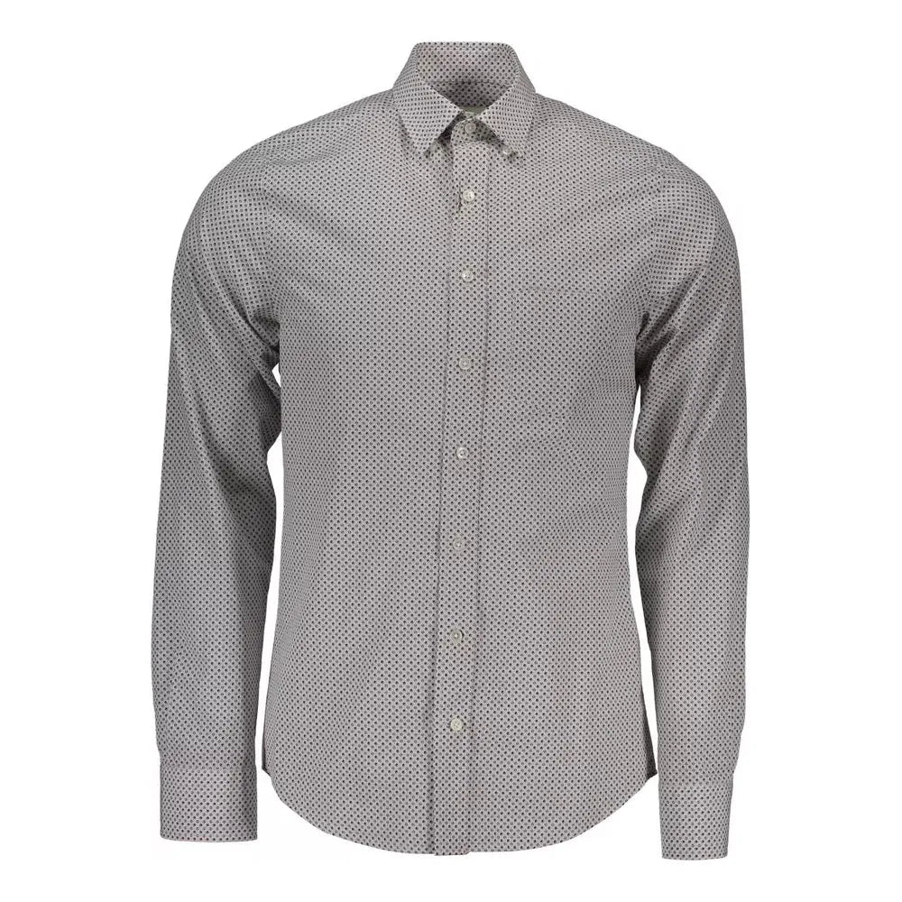 Gant White Cotton Men Shirt Gant