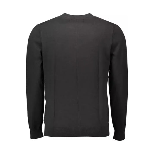 Calvin Klein Black Cotton Men Sweater Calvin Klein