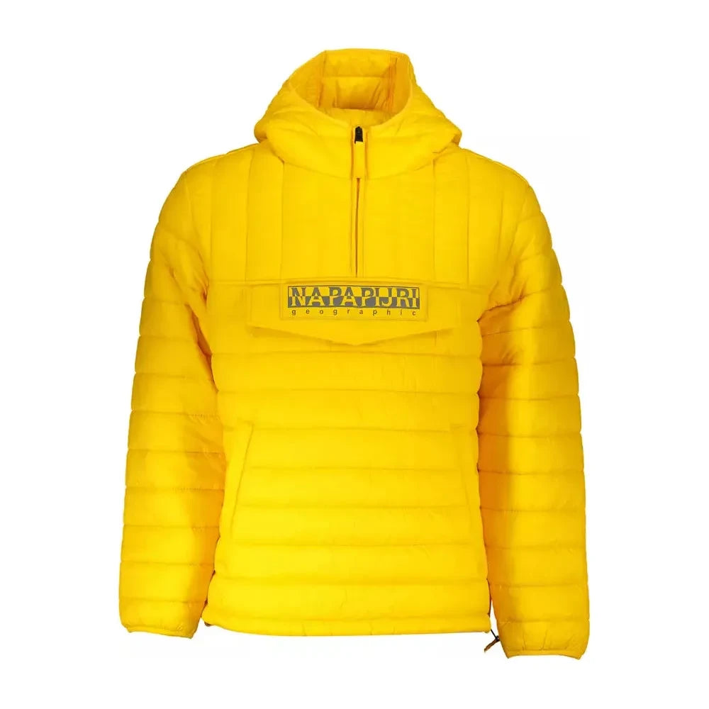 Napapijri Yellow Polyamide Men Jacket Napapijri