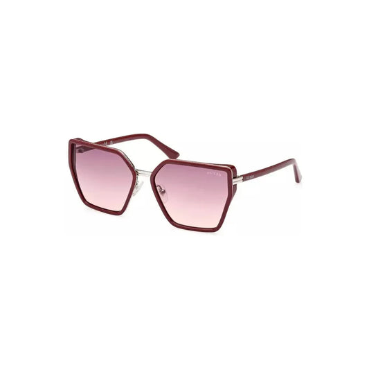 Guess Jeans Hexagonal Chic Pink Sunglasses Guess Jeans