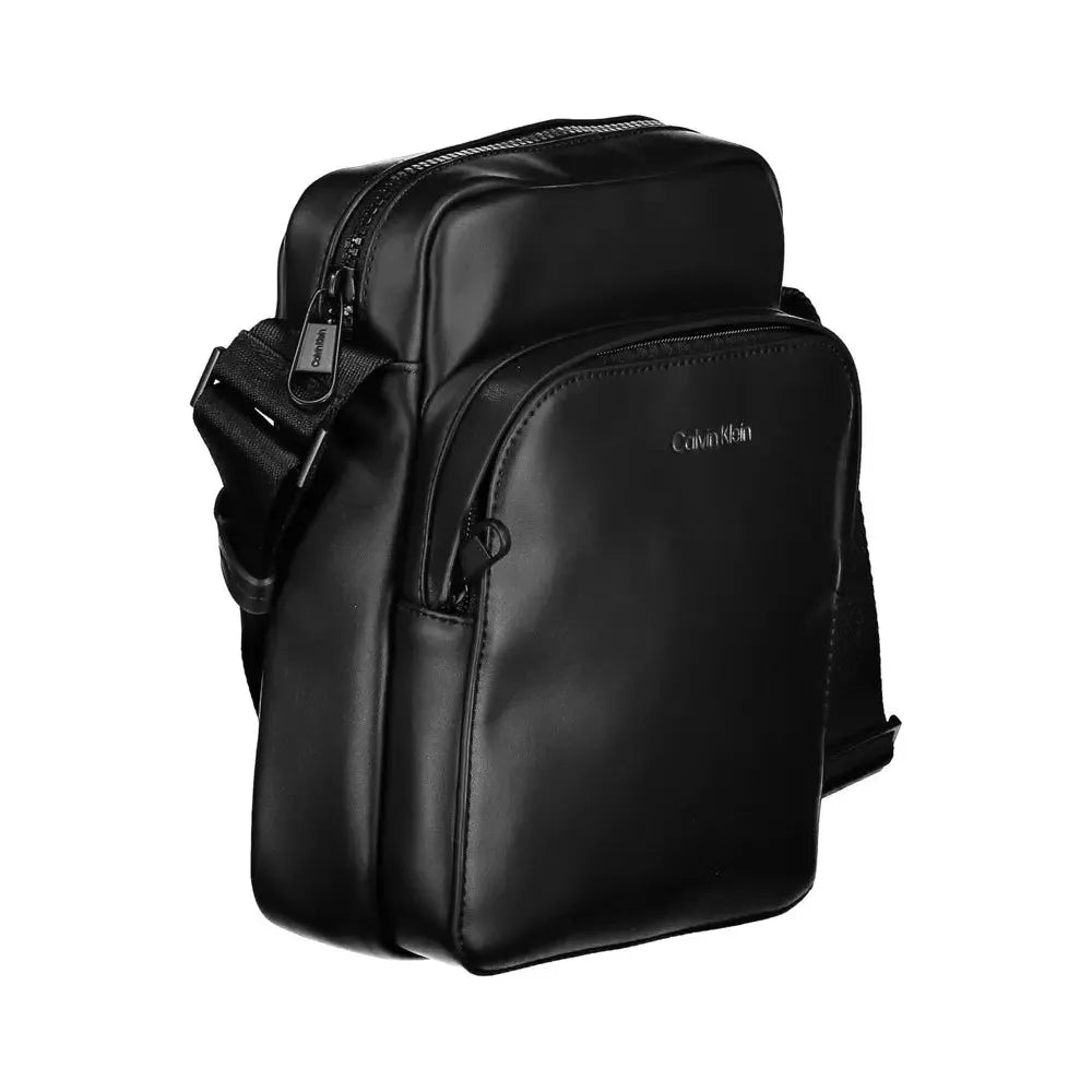 Calvin Klein Black Polyester Men Shoulder Bag Calvin Klein