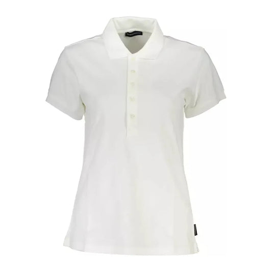 North Sails White Cotton Women Polo Shirt North Sails