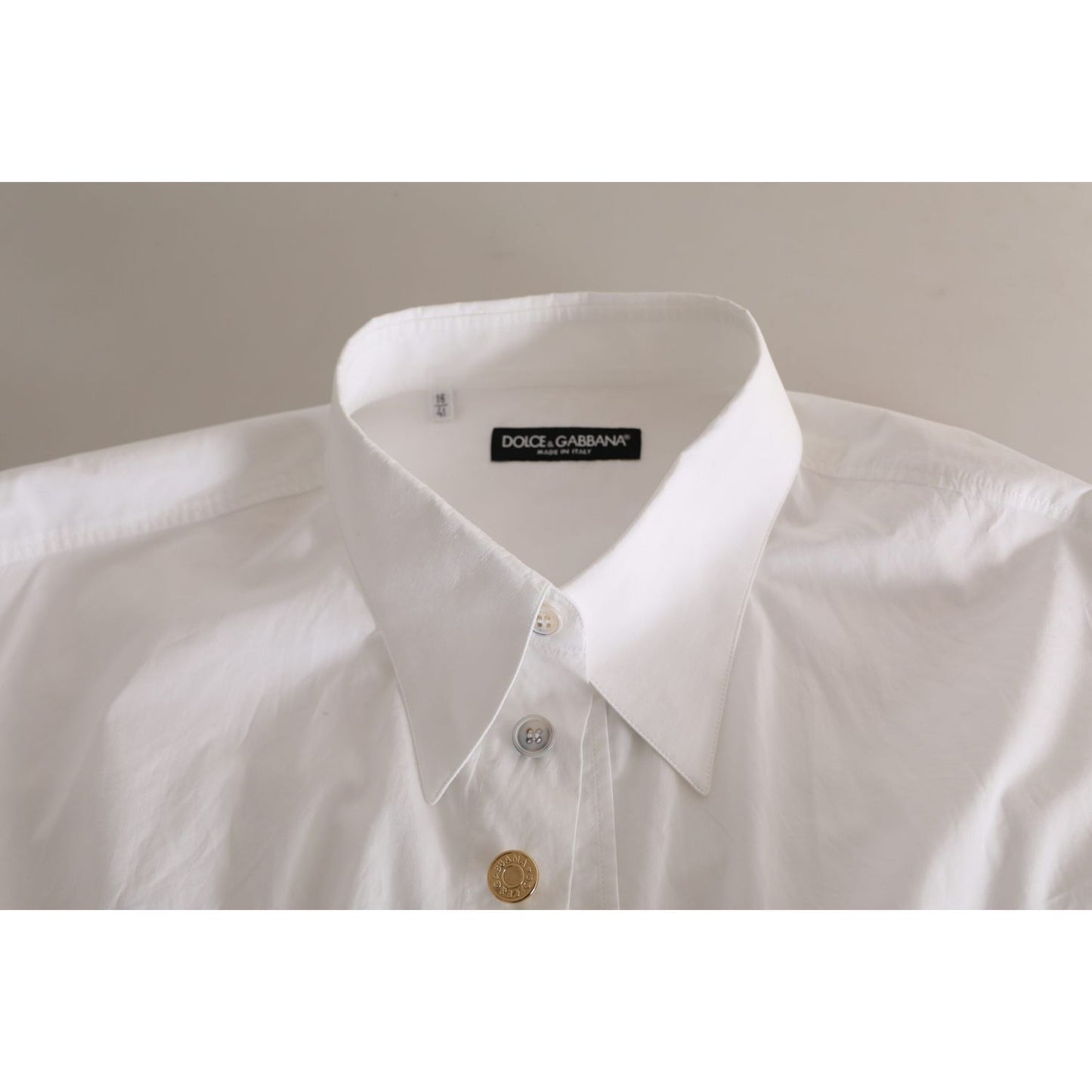 Dolce & Gabbana Elegant White Cotton Formal Shirt Dolce & Gabbana