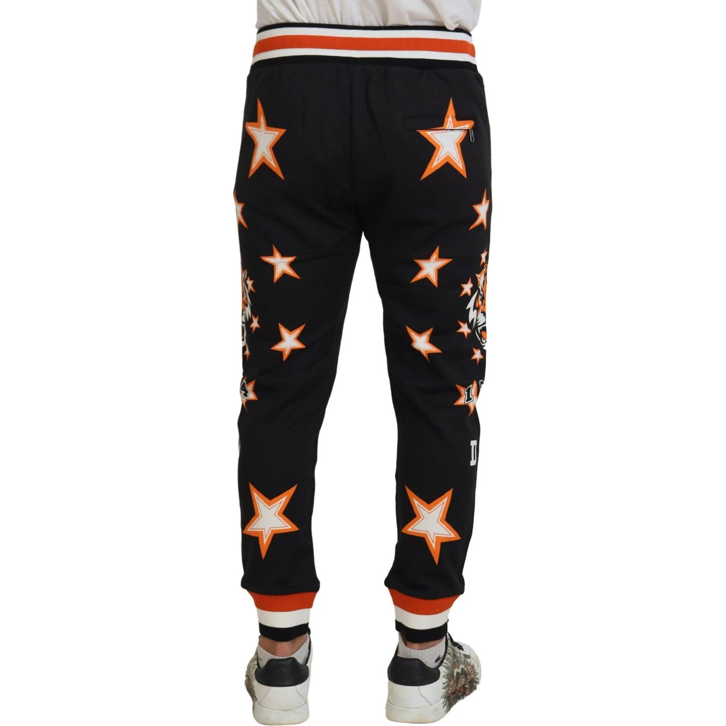 Dolce & Gabbana Elegant Black Star Casual Sweatpants Dolce & Gabbana