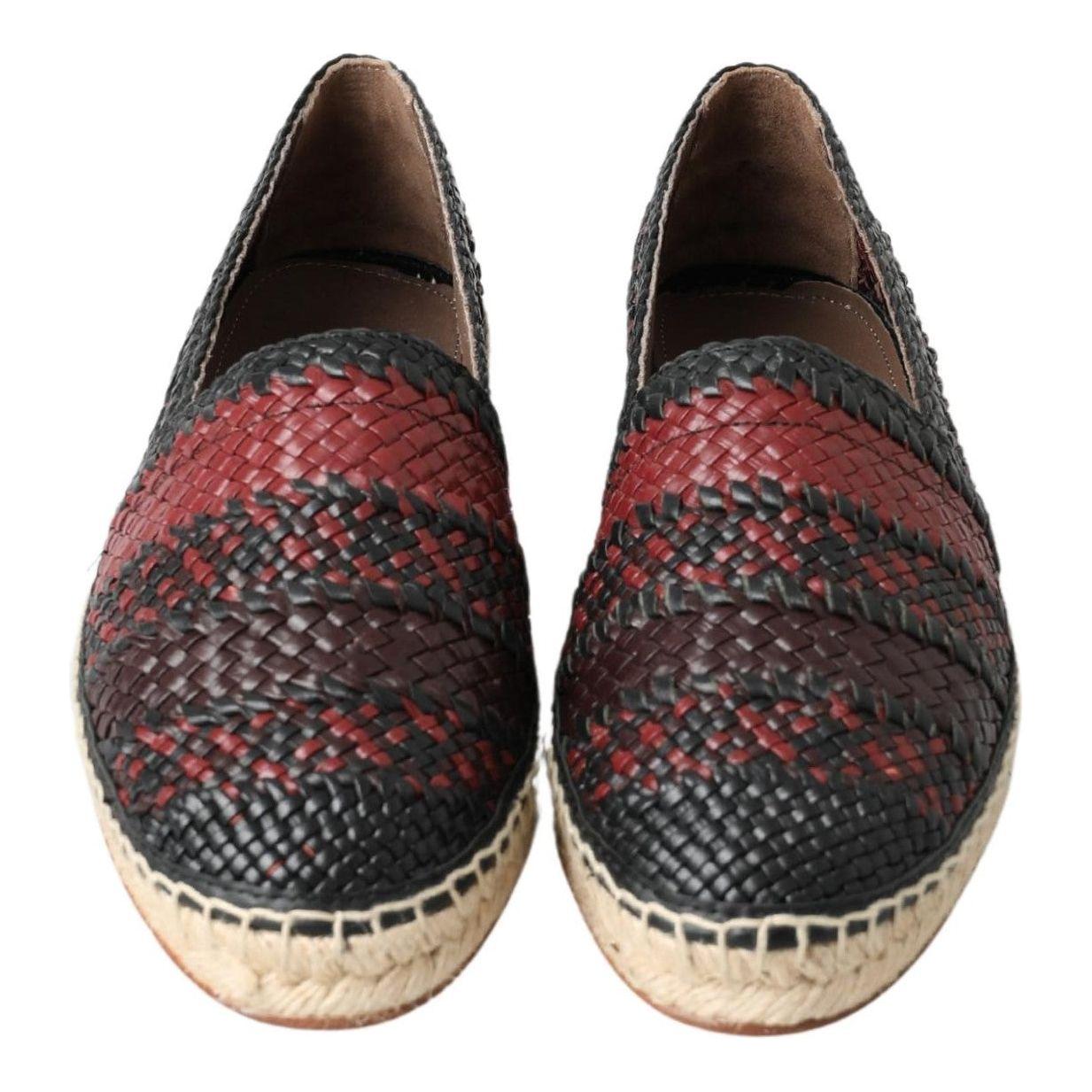 Dolce & Gabbana Elegant Woven Leather Espadrilles Dolce & Gabbana