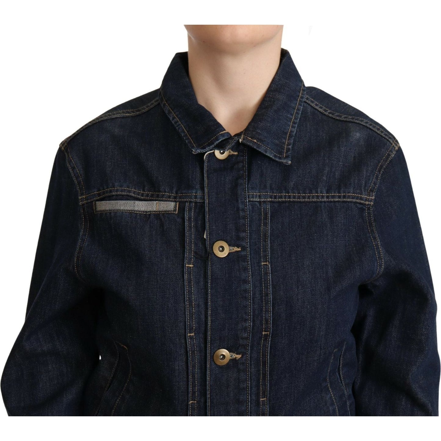 Master Coat Chic Dark Blue Denim Jacket Master Coat