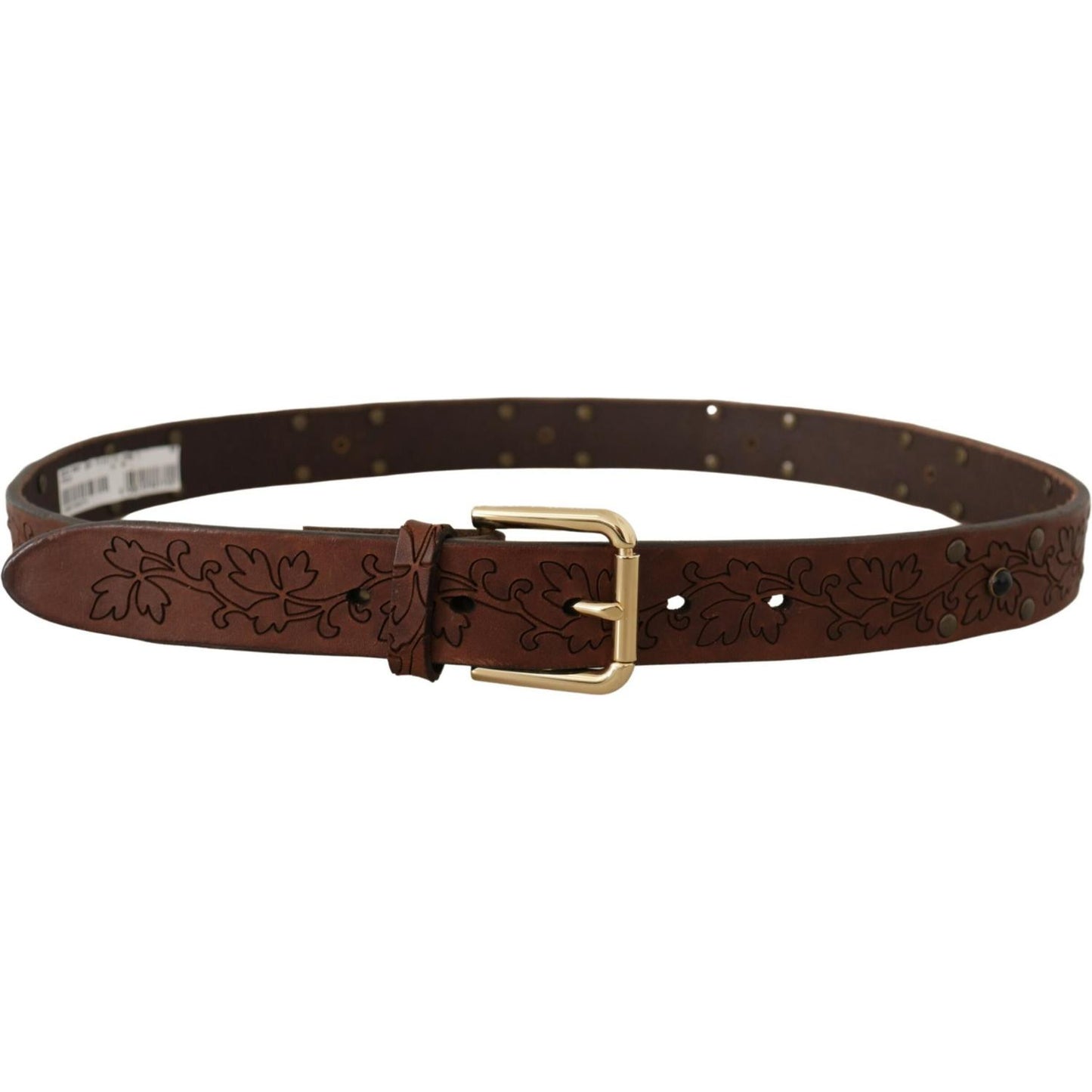 Dolce & Gabbana Elegant Leather Belt with Metal Buckle Dolce & Gabbana