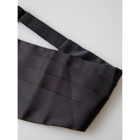 Dolce & Gabbana Elegant Black Silk Cummerbund Dolce & Gabbana