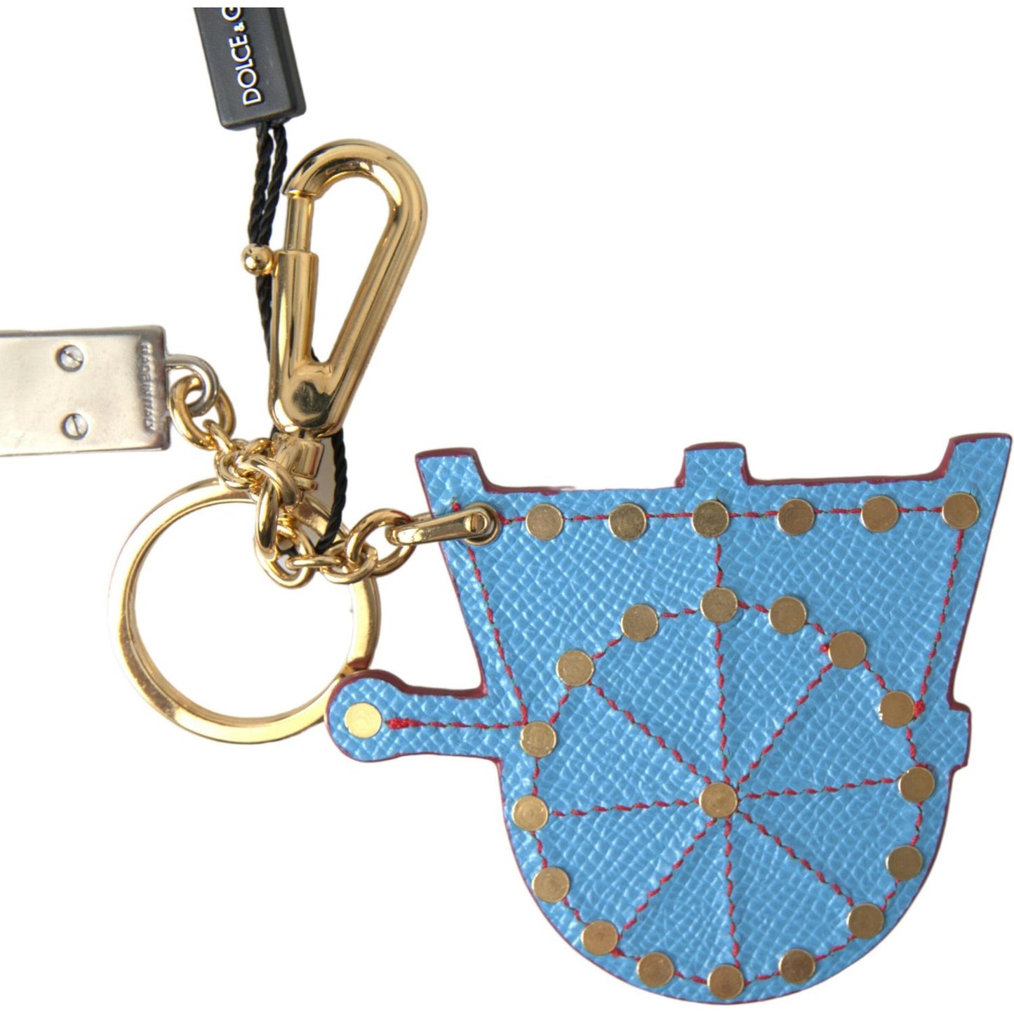 Dolce & Gabbana Elegant Multicolor Keychain with Gold Accents Dolce & Gabbana