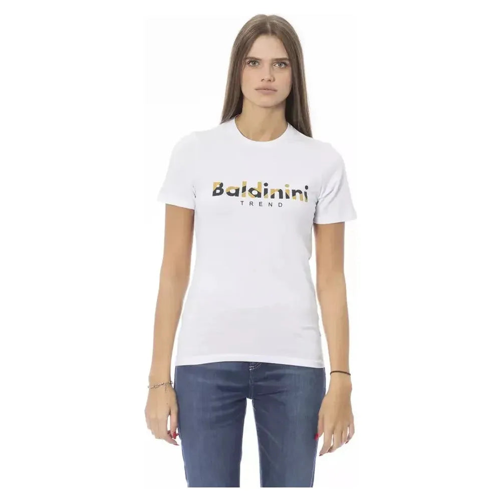 Baldinini Trend White Cotton Women T-Shirt Baldinini Trend