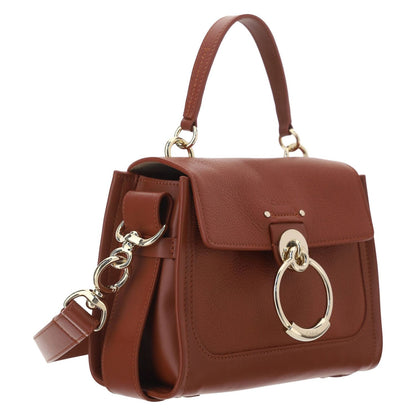 Chloé Brown Calf Leather Tess Handbag
