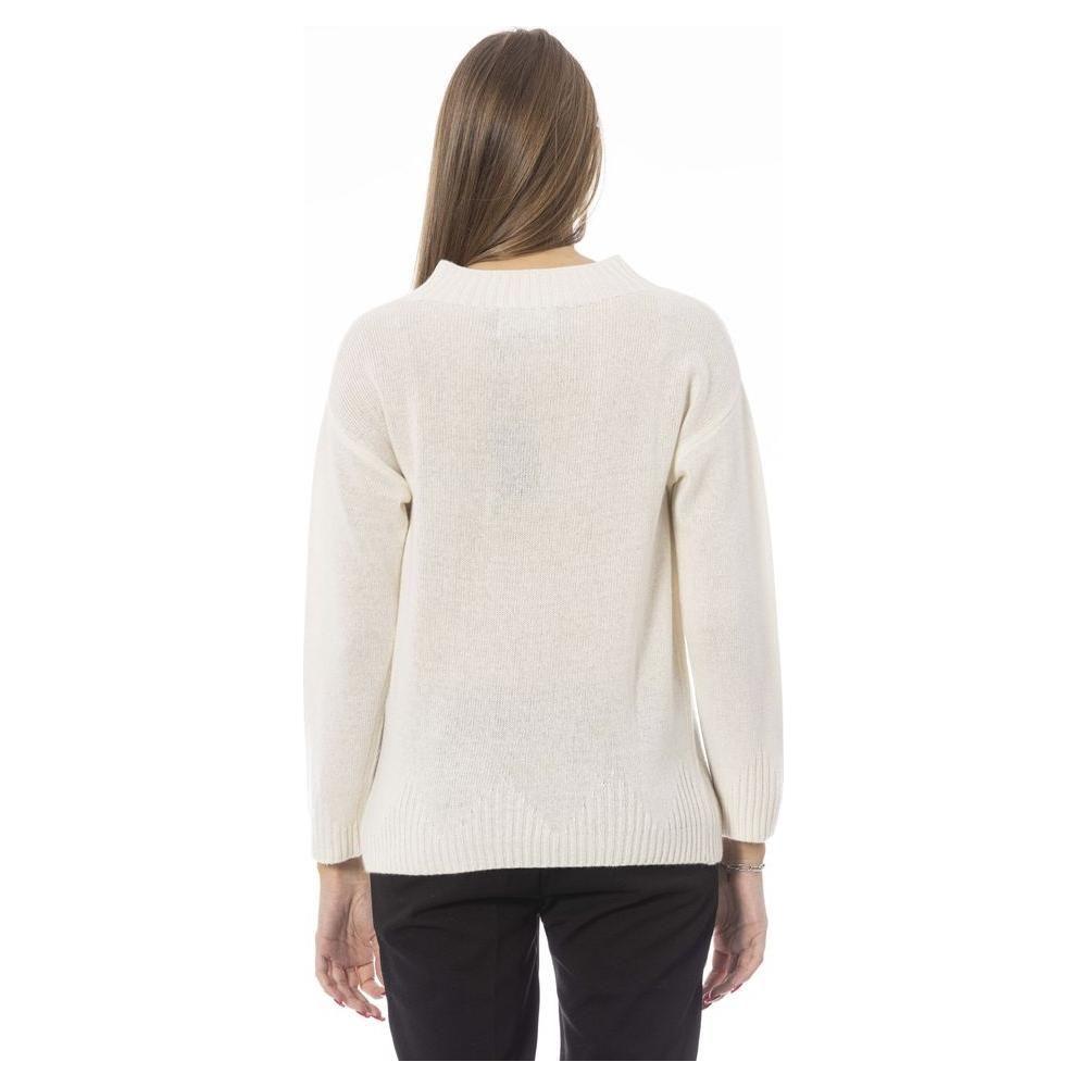 Baldinini Trend Beige Wool Women Sweater Baldinini Trend